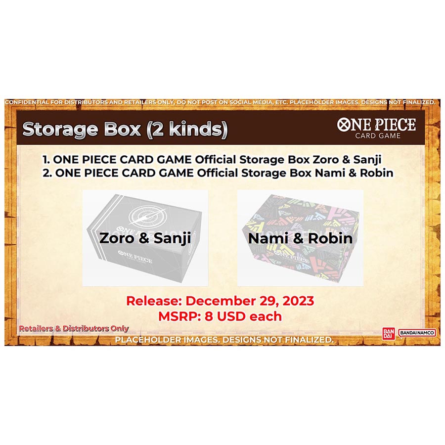  Bandai One Piece Card Game Official Storage Box