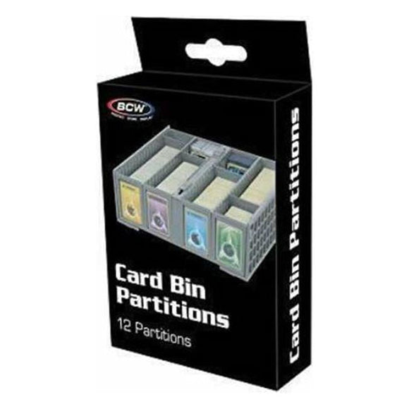 BCW Supplies - Collectible Bin Partitions Cards, Gray