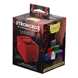 Dragon Shield Deckbox: 100+ Strongbox- Clear Red