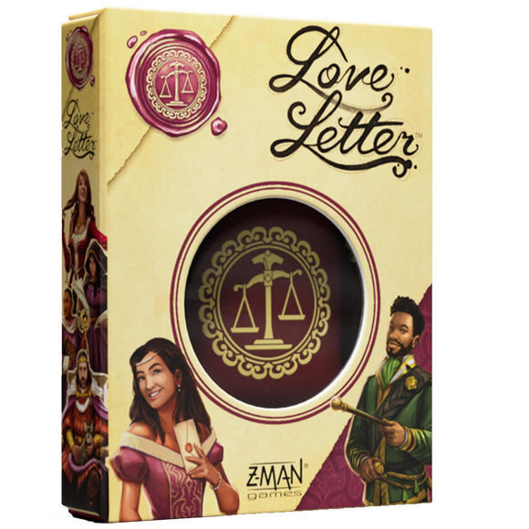 Z-Man Games Love Letter Card Game (2025 Refresh) - Deduction & Player Elimination Strategy Game for Kids & Adults, Ages 10+, 2-6 Players, 20 Minute Playtime, Made