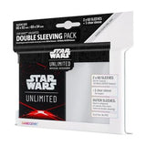 Star Wars: Unlimited Official Accessory Space Red Double Sleeving Pack (61 Art Sleeves +1 Clear Sleeve)