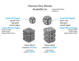 Translucent 12mm d6 Pink/White Dice Block (36)
