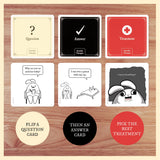 Exploding Kittens Horrible Therapist: Base Edition 3-8 Players - Ages 17+ - 15 Minutes to Play - Comic Building Game - Card Game, Ideal for Family Night Fun, Teens and Adult