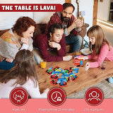 The Table Is Lava - R&R Games, Card Throwing Meeple Game, Dexterity, Ages 14+, 2-4 Players