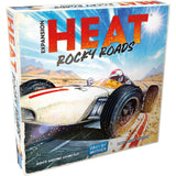 Asmodee Heat: Rocky Roads Board Game Expansion - 2 New Tracks, 1966 Championship Season, Sliding Skirts Mechanic & New Cards, Strategy Game for Kids & Adults, Ages 10+, 1-7 Players, 60 Min Playtime