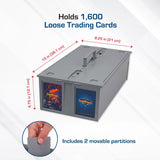 BCW Supplies: 1600-CT Card Bin Grey