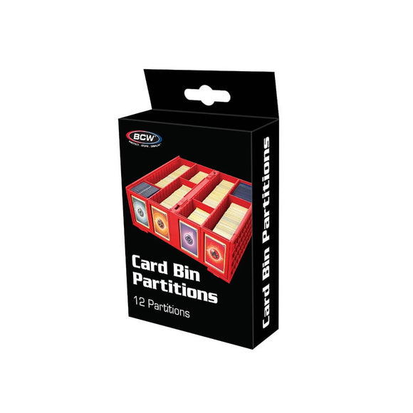 BCW SUPPLIES: RED CARD BIN PARTITIONS (12CT) (1-CCP-RED)