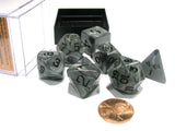 7-Set: Polyhedral Dice (Silver/Black)