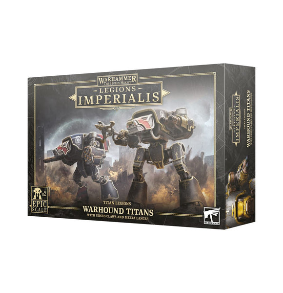 Warhammer: Legion Imperialis -  Warhound Titans with Ursus Claws and Melta Lances