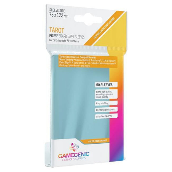 Game Genic GG1041 DP - Prime Tarot Sleeves, Orange - Pack of 50