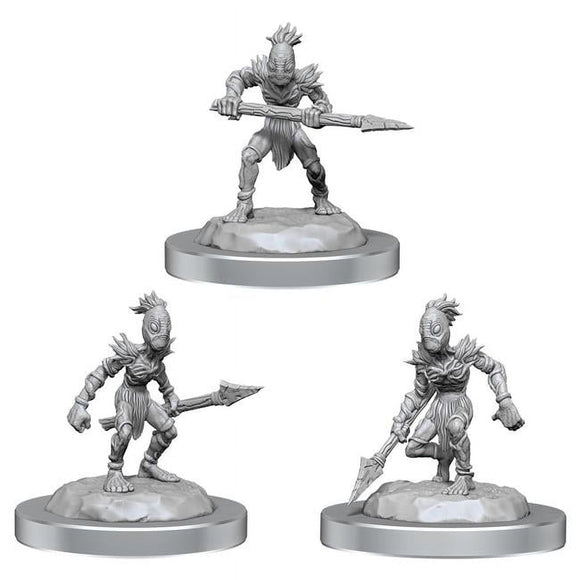 WizKids WZK90590 Dungeons & Dragons Nolzurs Marvelous Unpainted Vegepygmies W19 Miniature, Pack of 3