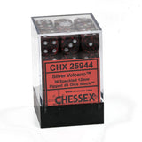 Dice 36 Silver Volcano Speckled 12mm D6 Dice Block