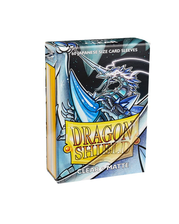 DRAGON SHIELD SLEEVES: JAPANESE MATTE CLEAR (BOX OF 60)