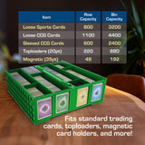 BCW SUPPLIES: 3200-CT CARD BIN GREEN (1-CCB-3200-GRN)