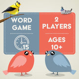 A Little Wordy, a Word Game by Exploding Kittens, 2 Players, 15 Minutes, Ages 10 and up.