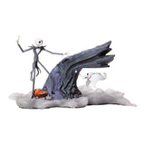 Nightmare Before Christmas Levitation Zero and Jack Skellington Grand Jester Studio Statue