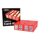 BCW SUPPLIES: 3200-CT CARD BIN RED (1-CCB-3200-RED)