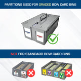 BCW SUPPLIES: GRADED CARD BIN PARTITIONS: GRAY (1-CCP-G-GRY) (12CT)