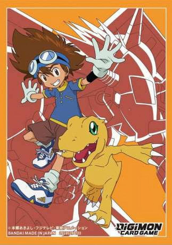 Digimon Trading Card Supplies - Deck Sleeves - TAI & AGUMON (60 Sleeves)