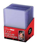 3" x 4" Clear Regular Toploaders and Soft Sleeves Bundle (25ct) for Standard Size Cards