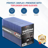 BCW 3X4 TOPLOAD CARD HOLDER - STANDARD (100 CT. PACK)