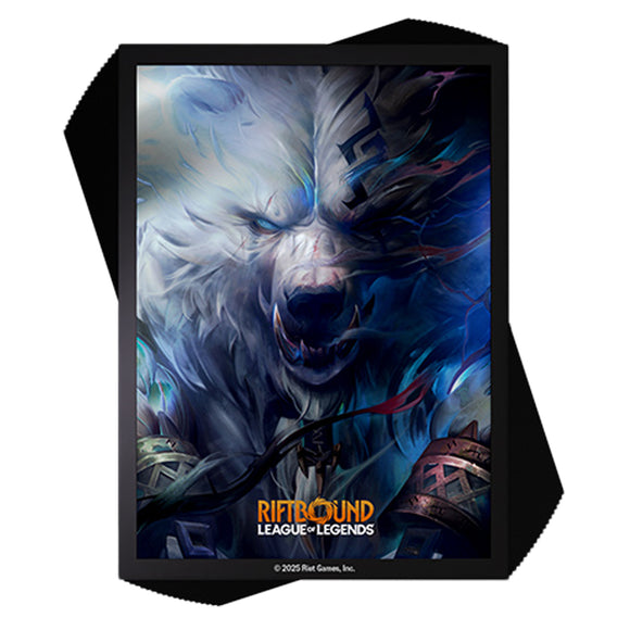 RIFTBOUND TCG: LEAGUE OF LEGENDS: SET 1 ORIGINS: VOLIBEAR ART SLEEVES (100CT)