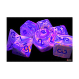 Chessex: Festive Mega-Hedral Pop Art/Blue 7-Die Set
