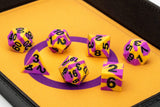 FanRoll by Metallic Dice Games 16mm Pride Sharp Edge Silicone Rubber Poly Dice Set: Intersex