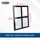 BCW Magnetic 4-Card Holder - 35 PT. Black Border