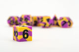 FanRoll by Metallic Dice Games 16mm Pride Sharp Edge Silicone Rubber Poly Dice Set: Intersex