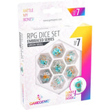 Gamegenic Embraced Series RPG Dice Set | Set of 7 Dice in a Variety of Sizes Designed for Roleplaying Games | Premium Quality Resin Dice with Unique Thematic Green Skull Design | Made by Gamegenic