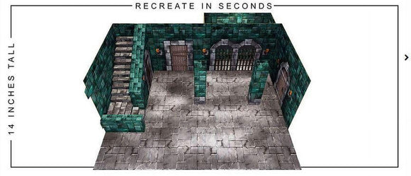 Extreme Sets Dungeon Pop-Up DIorama Display 1/12 Scale Action Figures