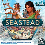 Seastead - WizKids, Dive & Develop Game, Ages 12+, 2 Players, 30 Min