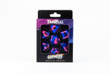 Sharp Edge Silicone Rubber Dice Set: Bisexual Pride