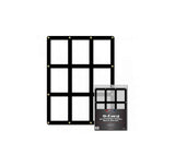 BCW Wall Mountable Trading Card Display Frame | 9 Card Screwdown Holder | Baseball Card Display Frame | High-Impact Crystal Clear Polystyrene | Ideal as a Baseball Card Frame Wall Display