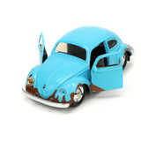 Jada Toys Disney Lilo and Stitch 1:32 Volkswagen Beetle Die-cast Car w/ 1.65" Stitch Figure, Toys for Kids and Adults