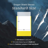 Dragon Shield | Standard Size Card Matte Sleeves | 100 CT - Smooth & Tough Premium TCG Sleeves | Compatible with Pokemon, Flesh & Blood, One Piece & Magic The Gathering | Amber