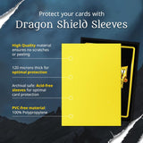 Dragon Shield | Matte Dual Standard Size Card Sleeves | 100ct - Smooth & Tough Premium TCG Sleeves - Compatible with Pokemon, One Piece, and Magic: The Gathering | Black & Gold