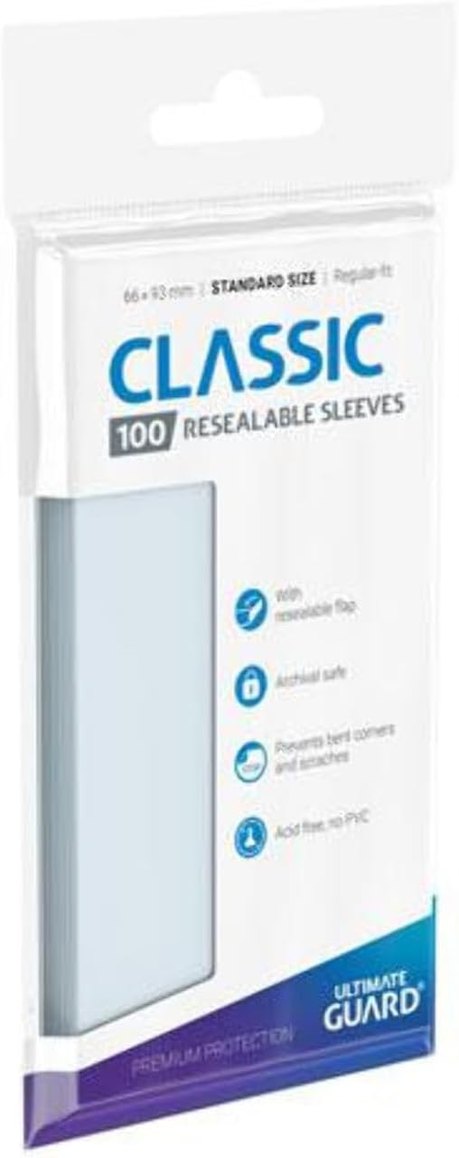 Ultimate Guard: Classic - Resealable Sleeves, Standard Size (100CT)