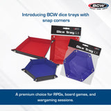 BCW  8 in. LX Square Dice Tray, Red