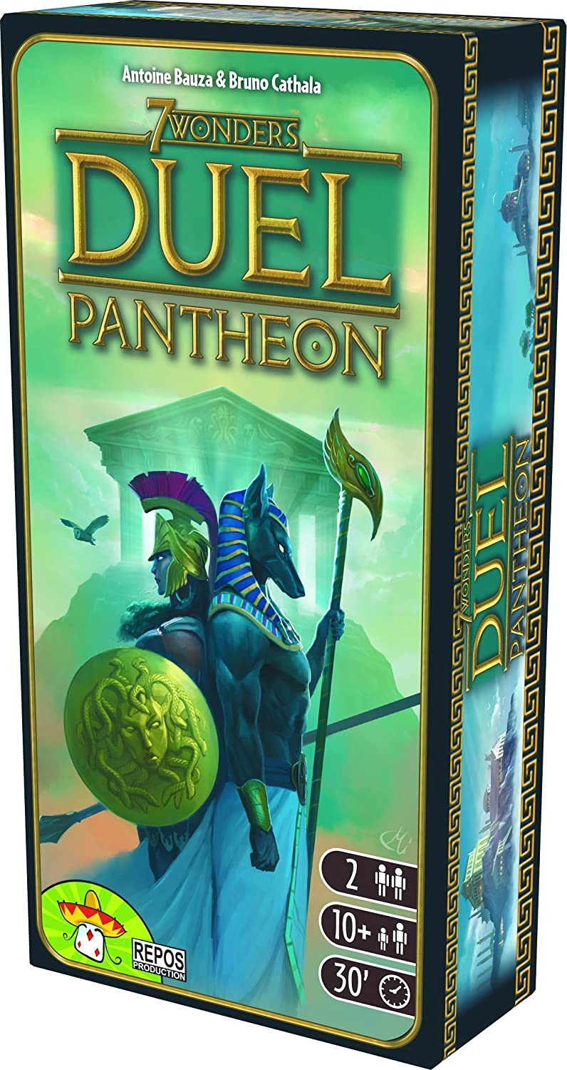7 wonders duel pantheon card sleeves 7 Wonders Duel: Pantheon (Expansion) 5425016921005 7DU-EN01 – Spieda Games
