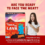 The Table Is Lava - R&R Games, Card Throwing Meeple Game, Dexterity, Ages 14+, 2-4 Players