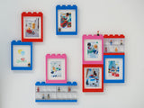 Room Copenhagen Lego Picture Frame - Stackable, Tabletop or Wall Display Photo Frame, Fits 5 x 7 in Photos, White