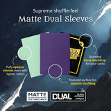 Dragon Shield | Matte Dual Standard Size Card Sleeves | 100ct - Smooth & Tough Premium TCG Sleeves - Compatible with Pokemon, One Piece, and Magic: The Gathering | Soul & Petrol