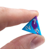 Gate Keeper Games & Dice: Anti-Stress Dice - Psionic Combat - 7pc RPG Set, Violet Purple & Cyan Blue Silicone Swirled, Role Playing Games Accessory