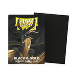 Dragon Shield | Matte Dual Standard Size Card Sleeves | 100ct - Smooth & Tough Premium TCG Sleeves - Compatible with Pokemon, One Piece, and Magic: The Gathering | Black & Gold