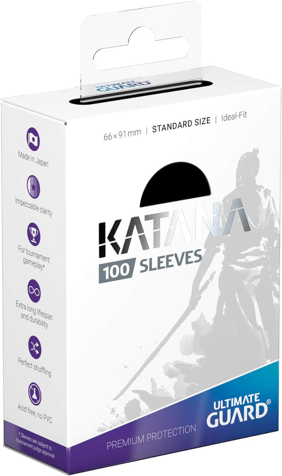 Ultimate Guard: Katana Sleeves, Standard Size -Black (100)