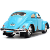 Jada Toys Disney Lilo and Stitch 1:32 Volkswagen Beetle Die-cast Car w/ 1.65" Stitch Figure, Toys for Kids and Adults