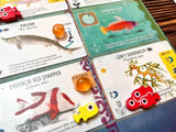 Stonemaier Games: Finspan Upgrade Pack | Squishy Eggs and Wooden Fish Tokens | 40 Young Tokens, 20 School Tokens, and 50 Squishy Egg Tokens (TPR Plastic) - Add to Finspan
