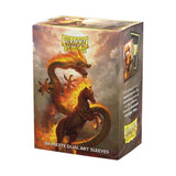 Dragon Shield | Matte Dual Art Sleeves | Fire Horse | 100 CT - Smooth & Tough Premium TCG Sleeves | Compatible with Pokemon, Flesh & Blood, One Piece & Magic The Gathering